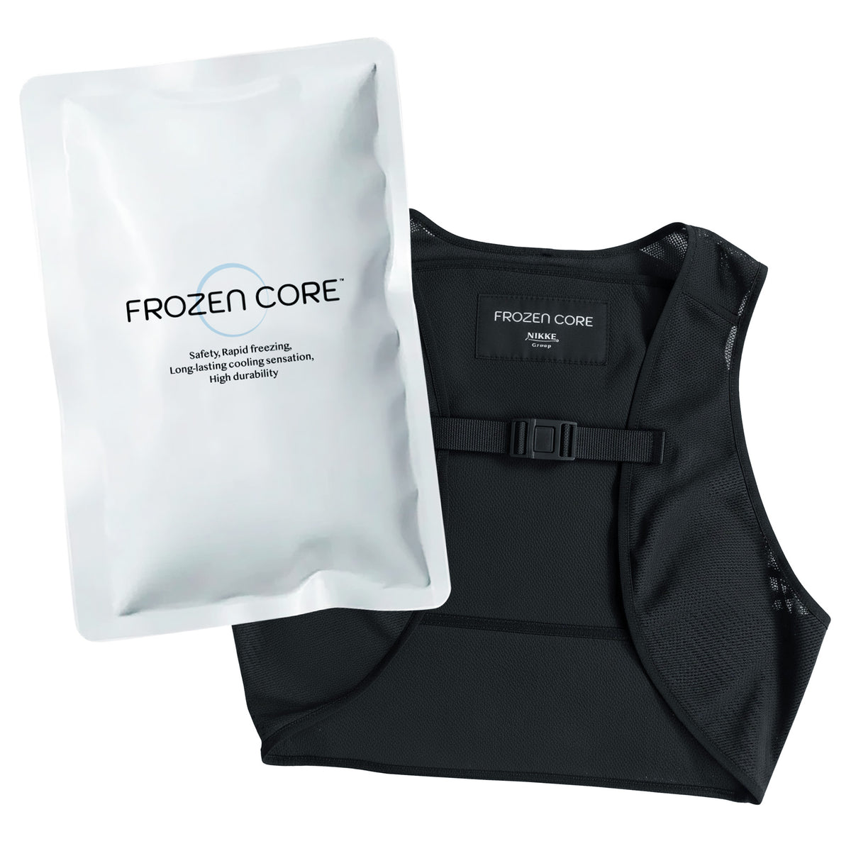 【セット】特殊低温保冷剤<FROZEN CORE>(フローズンコア)450g＋<FROZEN CORE VEST>(フローズンコアベスト)　
